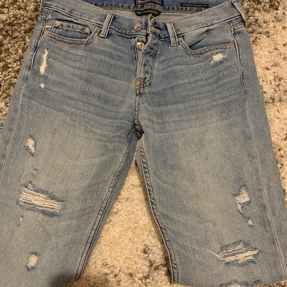 Abercrombie&Fitch Boyfriend Straight Leg Jeans 27 - Picture 3 of 4
